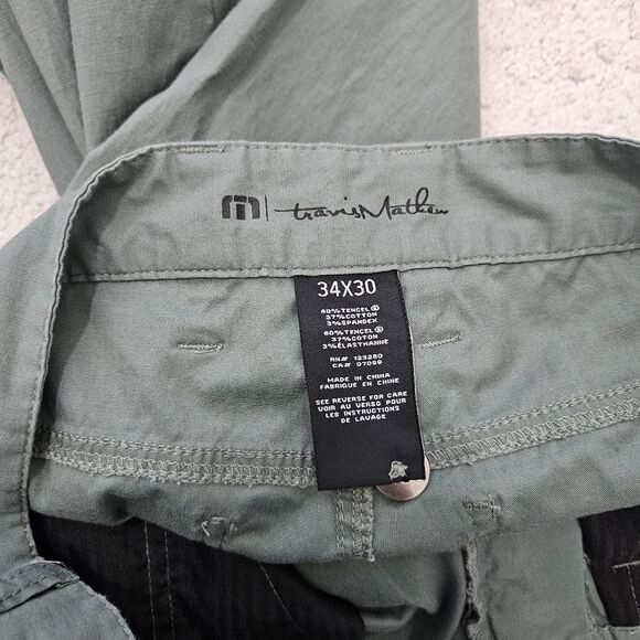 Travis Mathew | Tencel Cotton Straight Lightweight Pants Mens 34x30 Actual 35x27 - Picture 7 of 7
